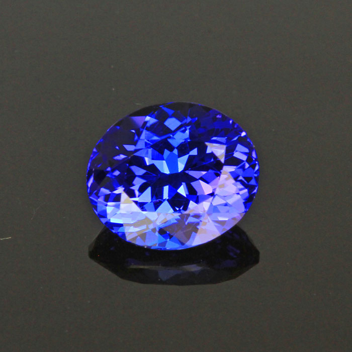 Violet Blue Oval Tanzanite Gemstone 2.29 Carats