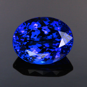 Violet Blue Oval Tanzanite Gemstone 6.61 Carats
