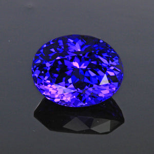 Tanzanite Blue Violet Oval cut gemstone