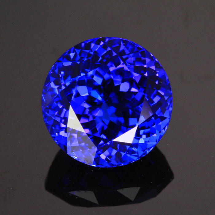 Violet Blue Round Tanzanite Gemstone