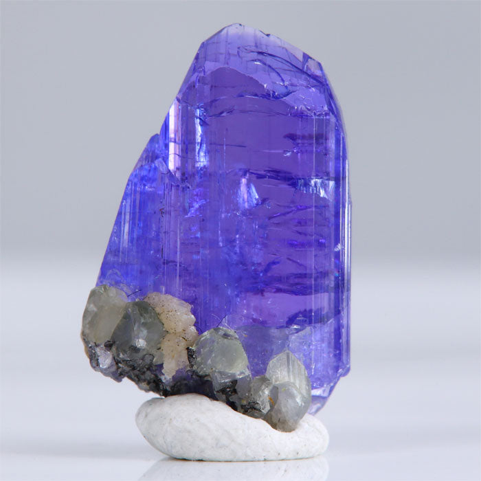Tanzanite Mineral Specimen with Calicite