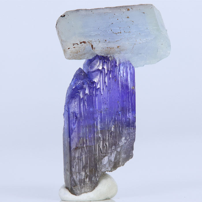 Prehnite on Tanzanite Crystal Mineral Specimen