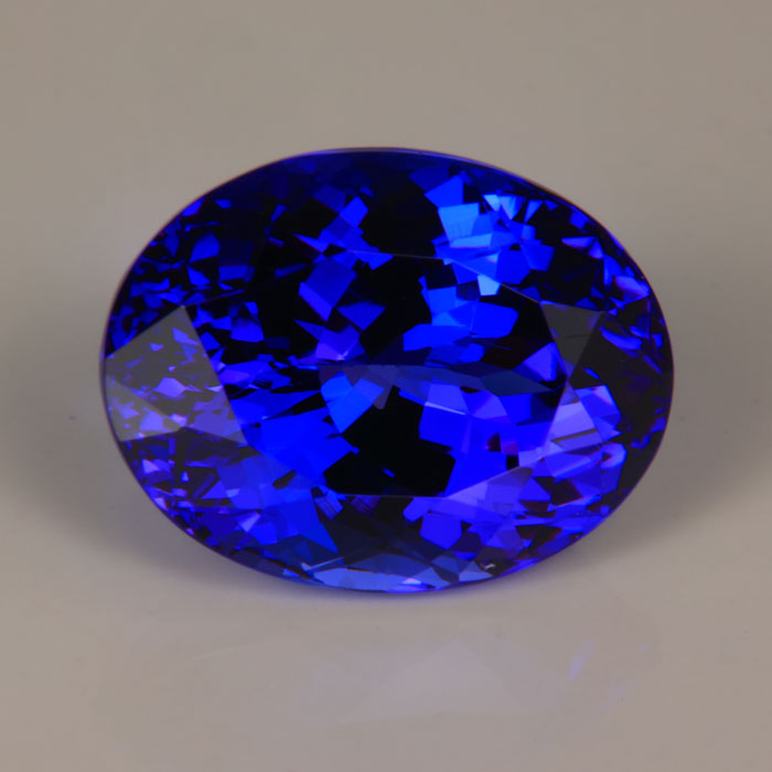 Deep Blue Violet Color 7 carat Tanzanite Gemstone Oval