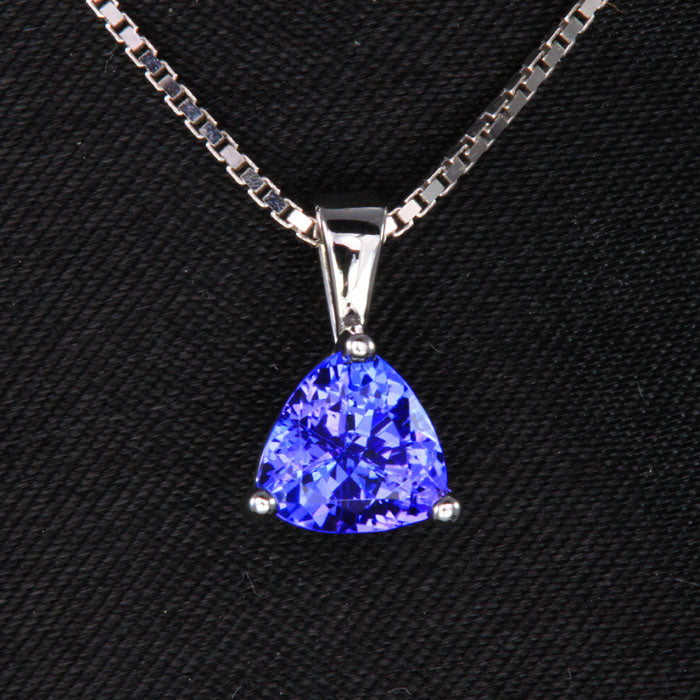 14K White Gold Trilliant Pendant 1.03 Carats