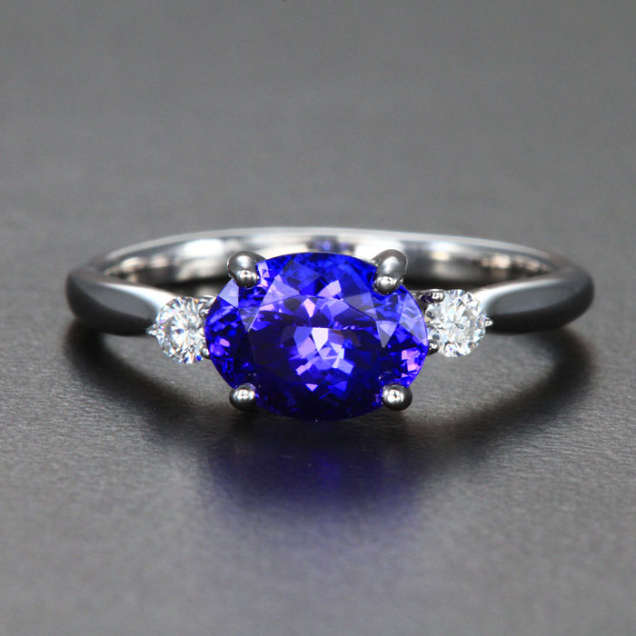 Tanzanite and Diamond Ring