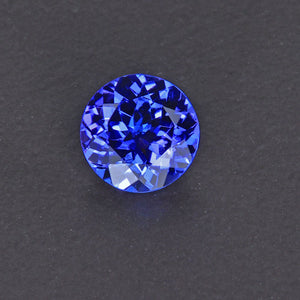 Violet Blue Round Tanzanite Gemstone 1.28 Carats