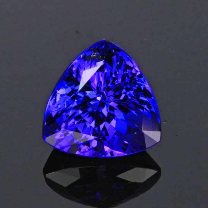 trilliant tanzanite gemstone
