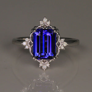 tanzanite and diamond ring 