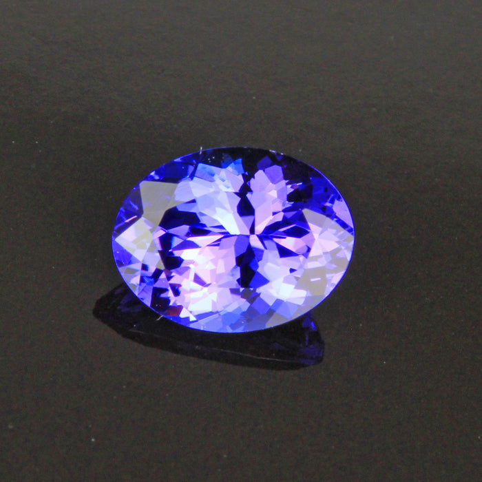 Blue Violet Oval Tanzanite Gemstone 1.41 Carats