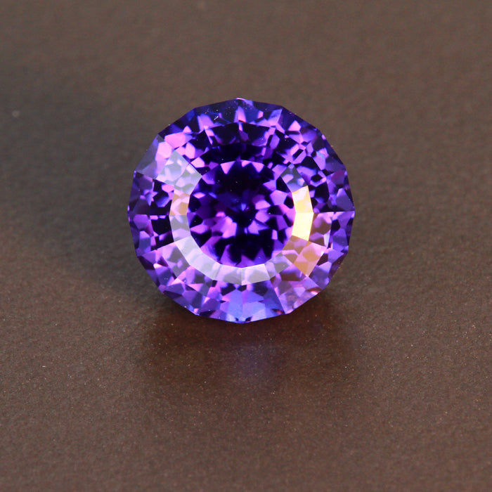 Blue Violet Round Brilliant Cut Tanzanite Gemstone 4.72 Carats