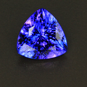 Violet Blue Trilliant Cut Tanzanite Gemstone 4.78 Carats