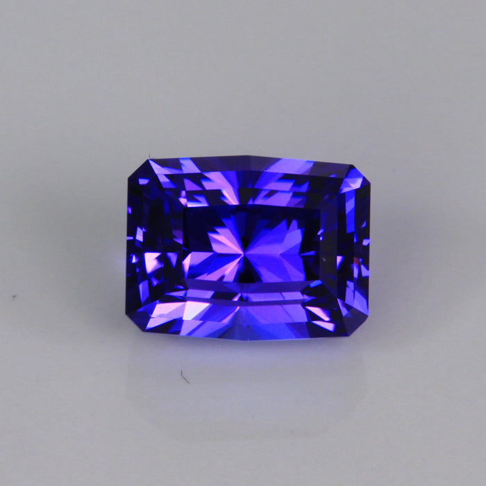 Blue Violet  Barion Style Emerald Cut Tanzanite 5.96