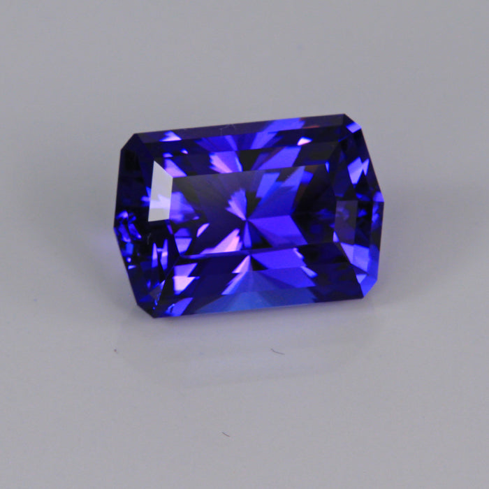 Barion Style Emerald Cut Tanzanite Gemstone 11.16 Carats