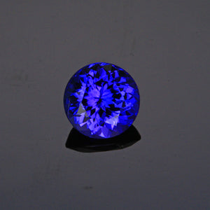 Blue Violet Round Brilliant Cut Tanzanite Gemstone 1.64 Carats