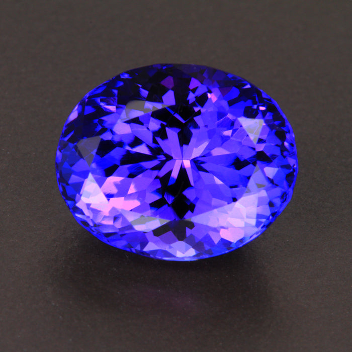 Blue Violet Oval Tanzanite Gemstone 