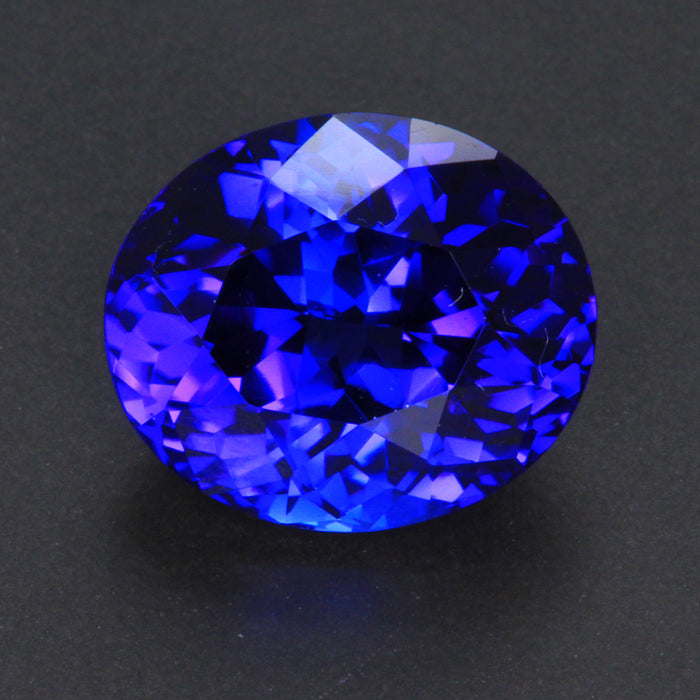 Violet Blue Oval Tanzanite Gemstone