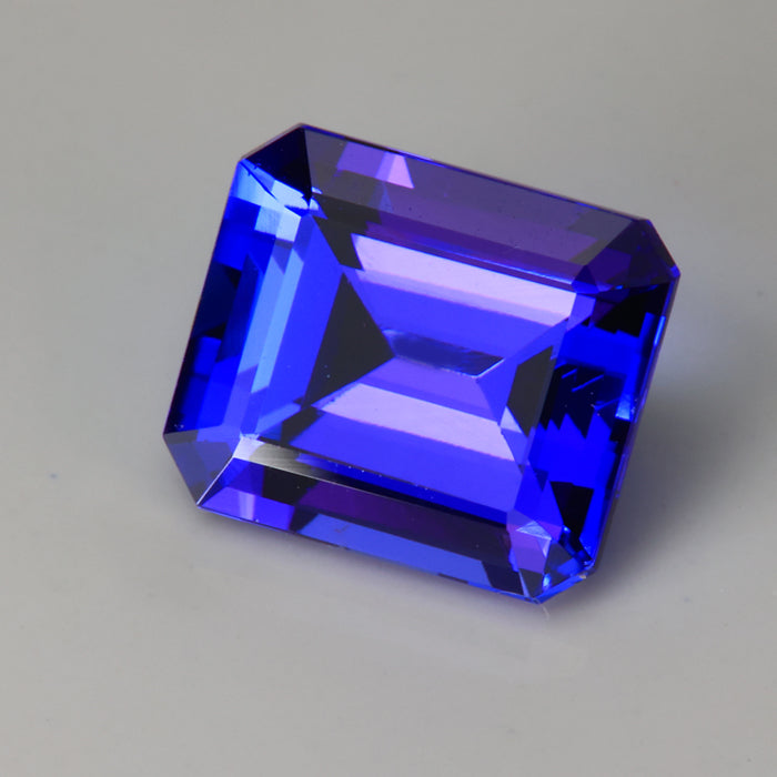 Blue Violet Emerald Cut Tanzanite