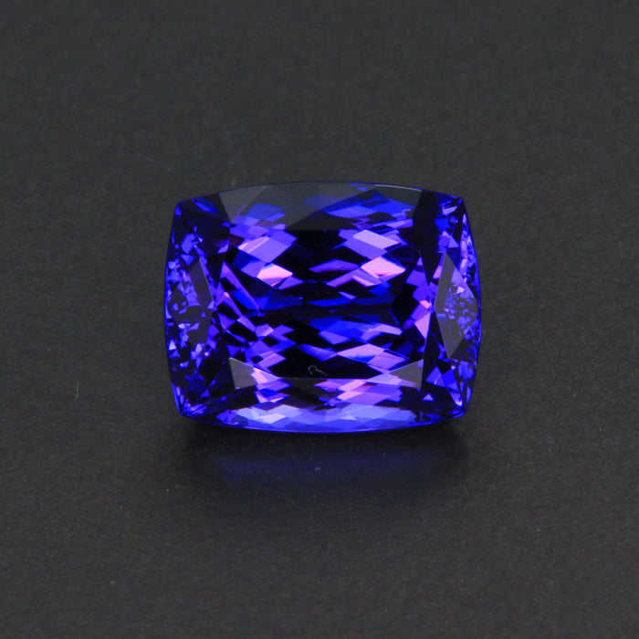 Blue Violet Antique Cushion Tanzanite Gemstone 4.02 Carats