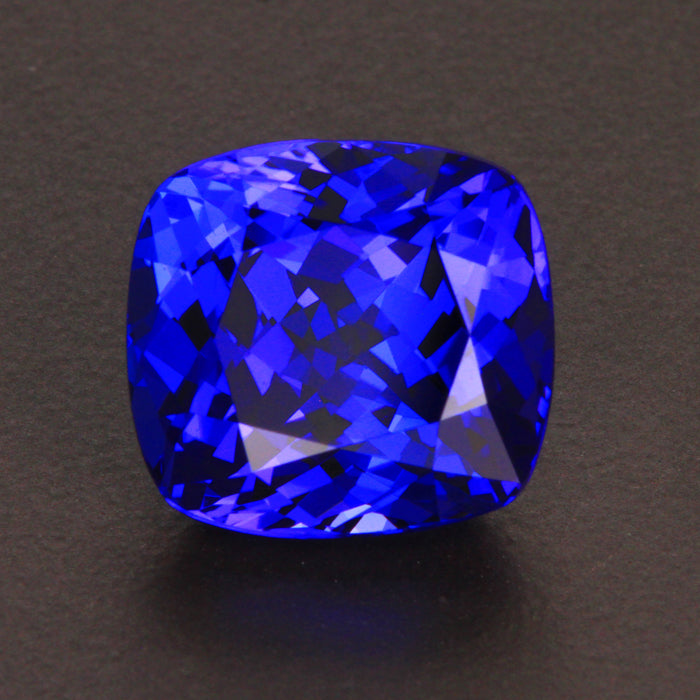 Violet Blue Antique Cushion Tanzanite Gemstone 13.16 Carats