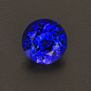 Violet Blue Round Brilliant Cut Tanzanite Gemstone