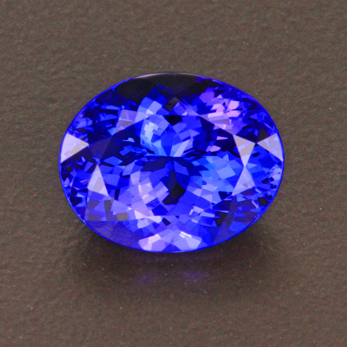 Violet Blue Oval Tanzanite Gemstone