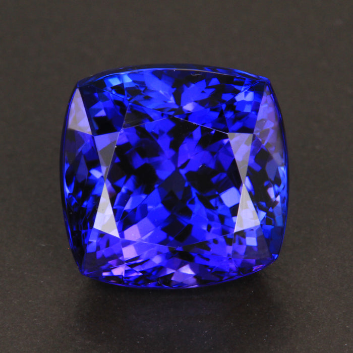 Blue Violet Square Cushion Tanzanite Gemstone