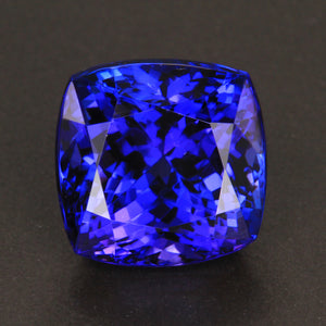 Blue Violet Square Cushion Tanzanite Gemstone