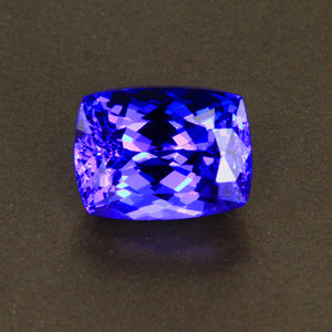 Blue Violet Antique Cushion Tanzanite Gemstone 3.15 Carats