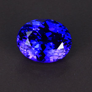 Blue Violet Oval Tanzanite Gemstone