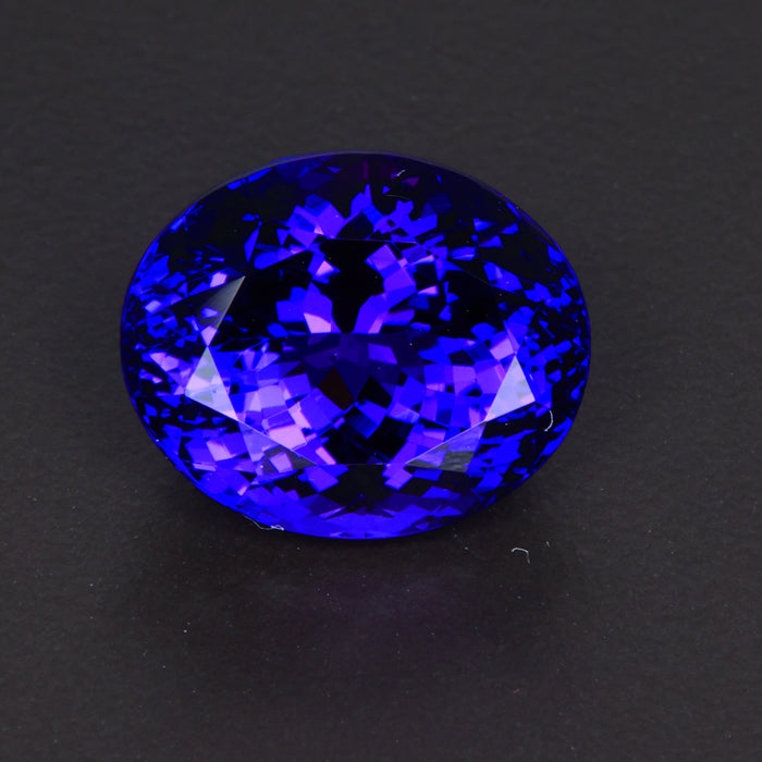 Violet Blue Oval Tanzanite Gemstone