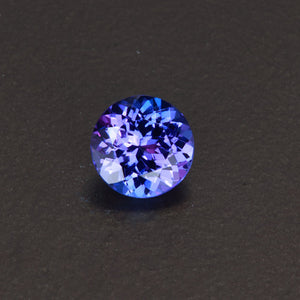 Blue VIolet Round Tanzanite Gemstone