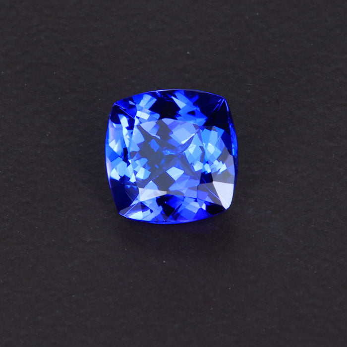 (ONHOLD PG) Violet Blue Square Cushion Tanzanite Gemstone 1.47 Carats