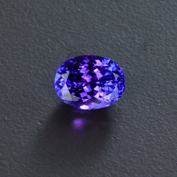 Blue Violet Oval Tanzanite Gemstone
