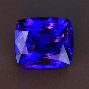 DEAL OF THE DAY Blue Violet Antique Cushion Tanzanite Gemstone 23.49 Carats