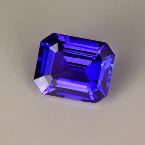 Blue Violet Emerald Cut Tanzanite