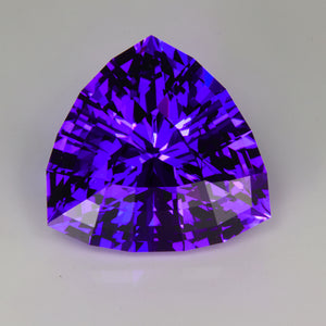 Blue Violet Natural Untreated Trillant Tanzanite Gemstone 36.92cts*