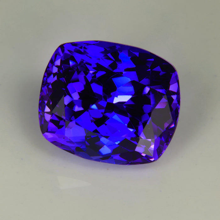 Violet Blue Antique Cushion Tanzanite Gemstone 11.78cts - Tanzanite ...