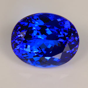 Oval Tanzanite 10.04 Carat Exceptional Blue Gemstone