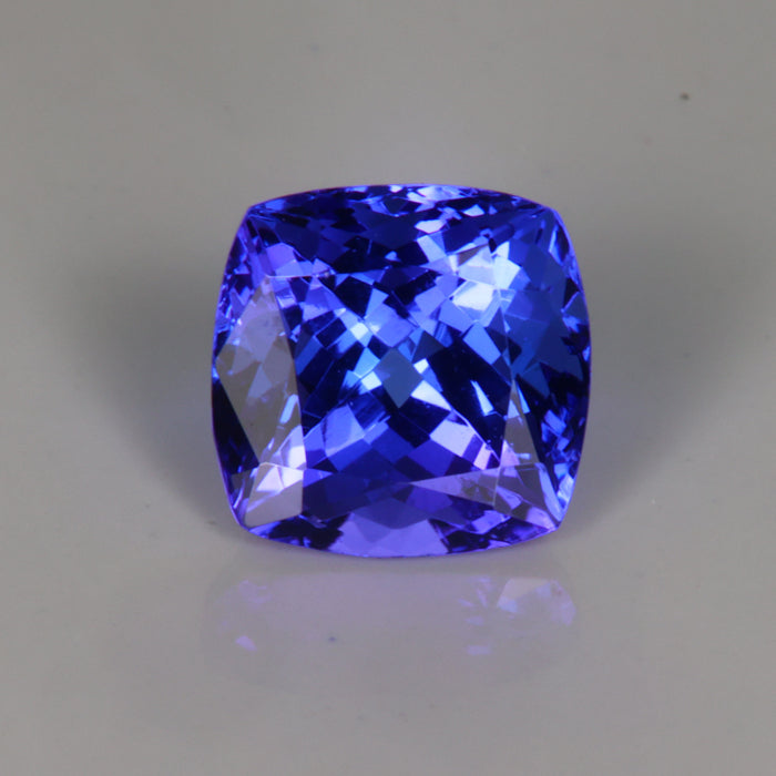 Violet Blue Square Cushion Tanzanite
