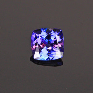 Blue Violet Square Cushion Tanzanite 1.12 Carats