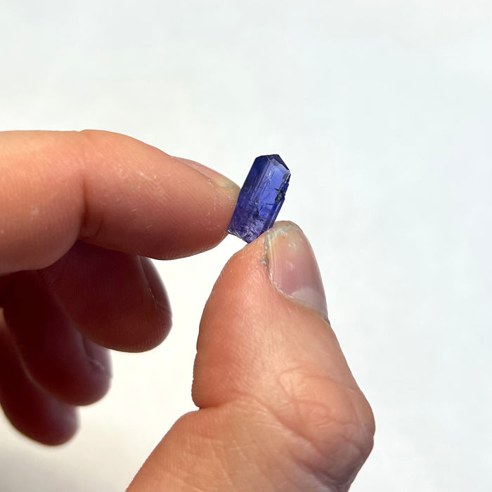 natural crystal tanzanite purple