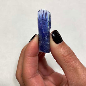 64.37ct Tall Tanzanite Crystal with Green Color Zoning