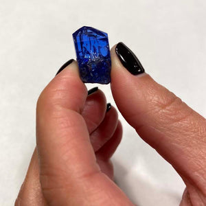 27.37ct Deep Blue Violet Raw Tanzanite Crystal