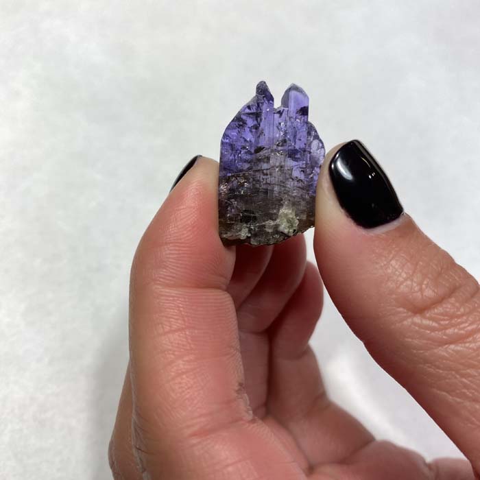 31.17ct Natural Color Tanzanite Crystal with Multiple Terminations