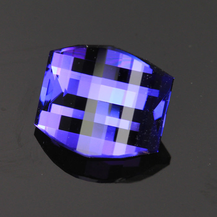 Blue Violet Opposed Bar Tanzanite Gemstone 4.04 Carats