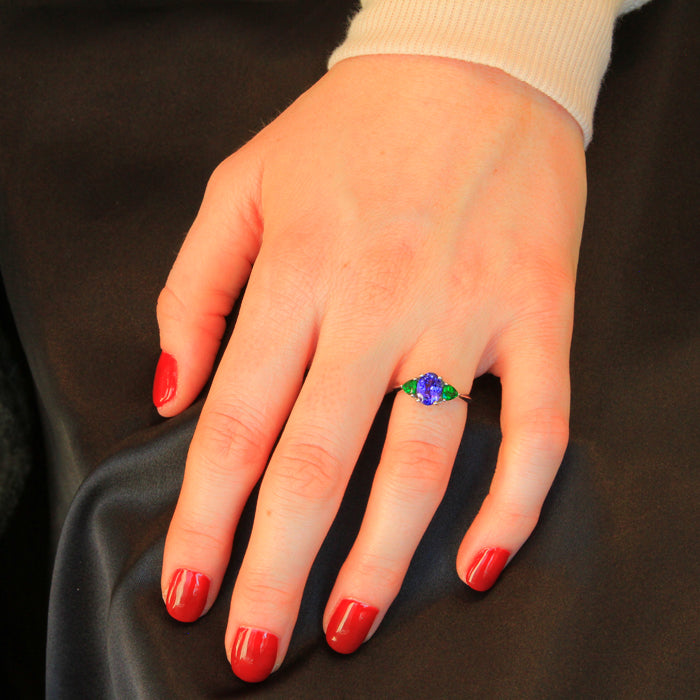 Tanzanite Ring 1.28 Carat BVV Color