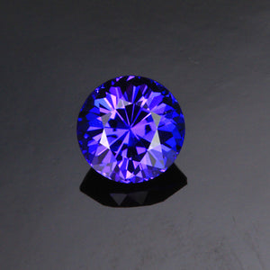 Blue Violet Round Tanzanite Gemstone 1.64 Carats