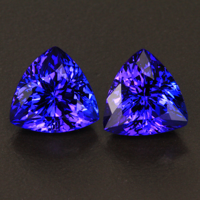 Blue Violet Trilliant Tanzanite Gemstones 