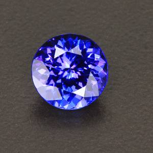 Blue Violet Round Brilliant Cut Tanzanite Gemstone 2.21 Carats