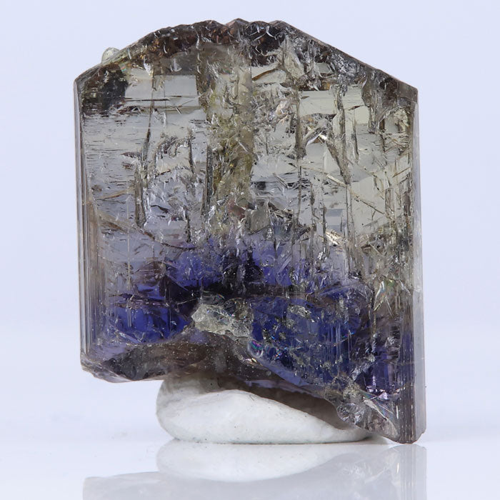 Natural Yellow Purple Tanzanite Crystal Specimen